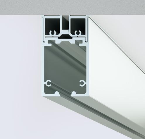 - Sliding carriage with no. nylon bushings. 90 kg load capacity for each carriage. - Auto-braking system, standard for all models, for both opening and closing the door.