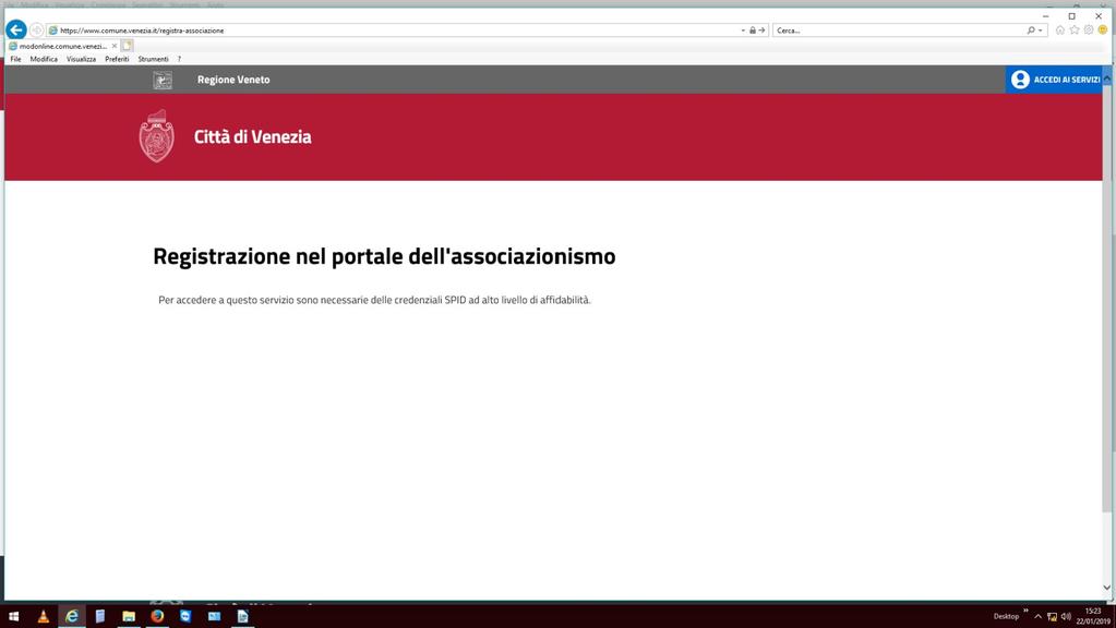 *** digitando direttamente nella barra degli indirizzi del proprio browser https://www.comune.venezia.