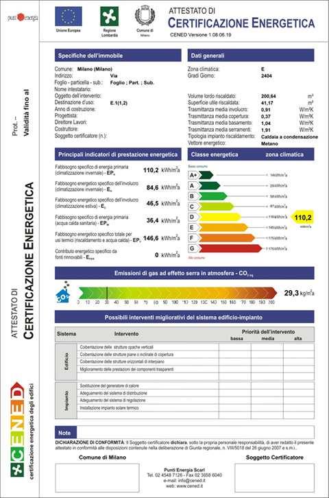 Direttiva 2010/31/UE in vigore dal 9 luglio 2010 La certificazione energetica degli edifici e unità immobiliari per