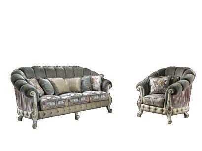 9 Divano 4 posti curvo Four - seater sofa curved L. 20 - P. 10 - H. 11 Kg 10 - m.