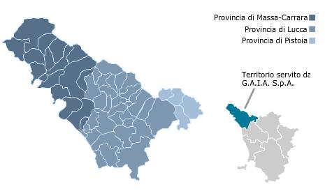 Chi è?? Numeri di GAIA SpA 48 Comuni 2.586 Kmq 445.515 abitanti (Istat 2011) 260.