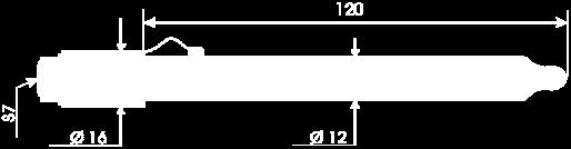 DIMENSIONI KP47 Si vedano le caratteristiche dell elettrodo collegato al modulo. BNC ELETTRODI REDOX PER HD2205.