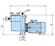 SERIE GIS NMP UTODESCNTE CON PREFILTRO CST IRON NMP SELF-PRIMING PUMPS WIT PREFILTER Circolazione dell acqua in impianti di filtrazione per piscine Ideale per portate elevate a bassa pressione Corpo