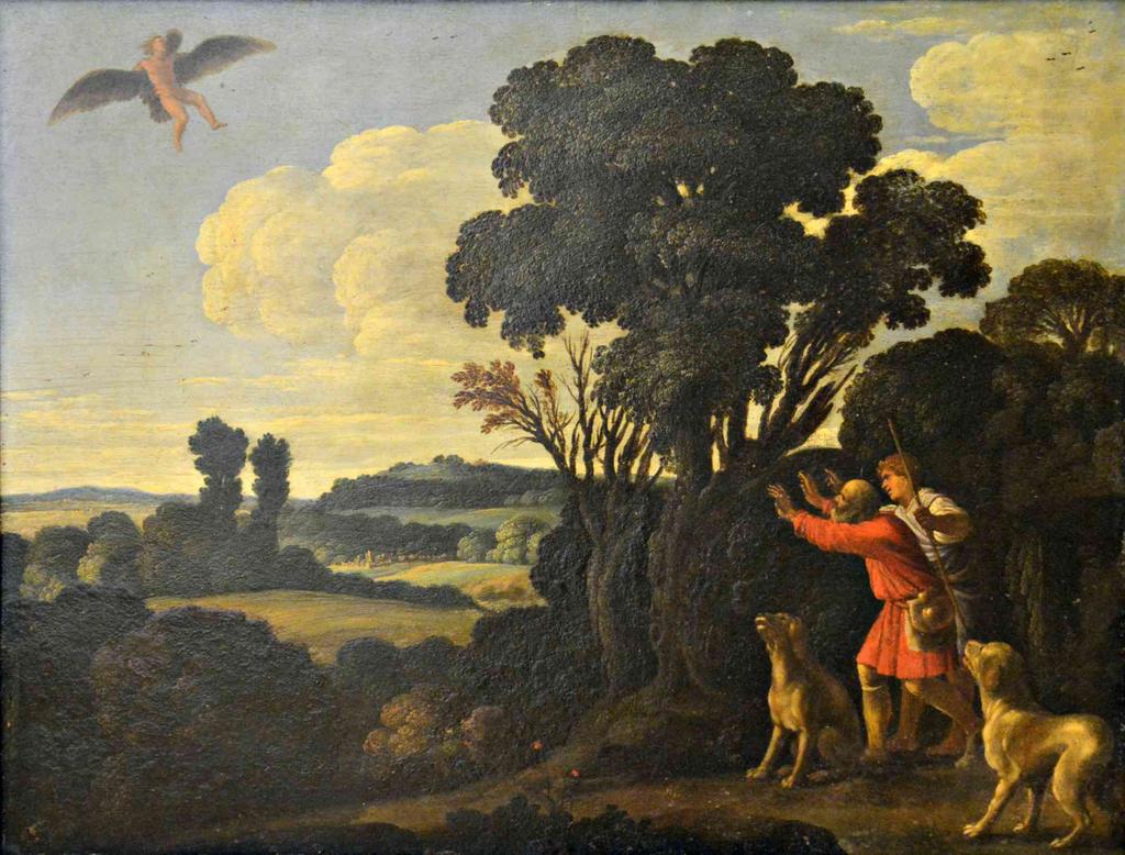 Carlo Saraceni, Il ratto di Ganimede, olio su rame, 41x53,5 cm, Q154 Ovidio.