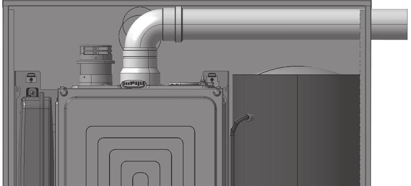 Configurazioni previste: sdoppiato Ø 80 mm o coassiale Ø 60/100 mm.