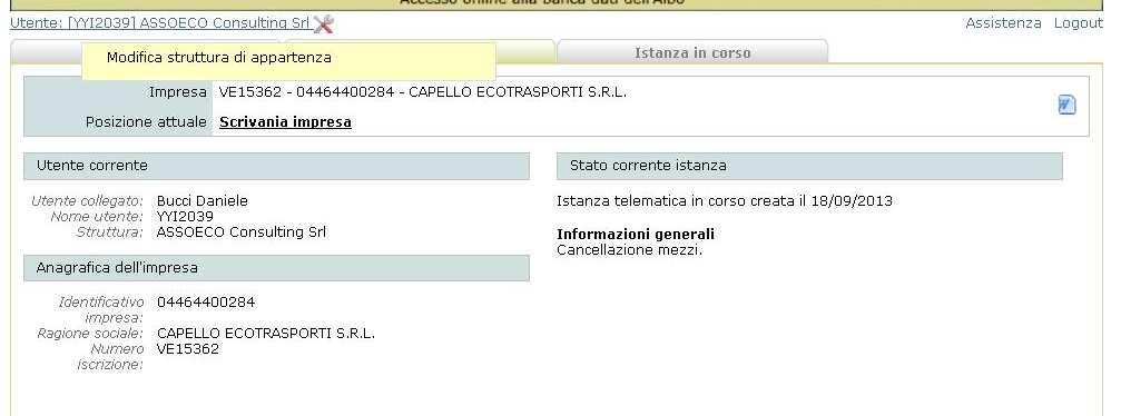 - Struttura Verifica Struttura e Utenti Telemaco Verificare con attenzione il proprio profilo di utilizzo Albo Telematico: Impostando: - <<Utilizzo come consulente>> la struttura sarà visibile a