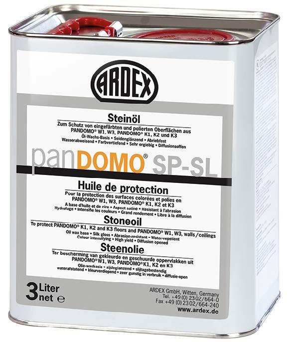 PANDOMO SP-SL olio minerale genera superfici ad alta resistenza all abrasione e all acqua.