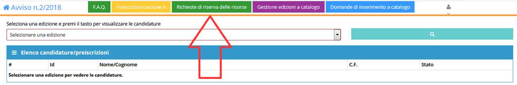 Cliccando su si il partecipante verrà contrassegnato come ritirato e non sarà conteggiato ai fini dell eventuale riserva delle risorse.