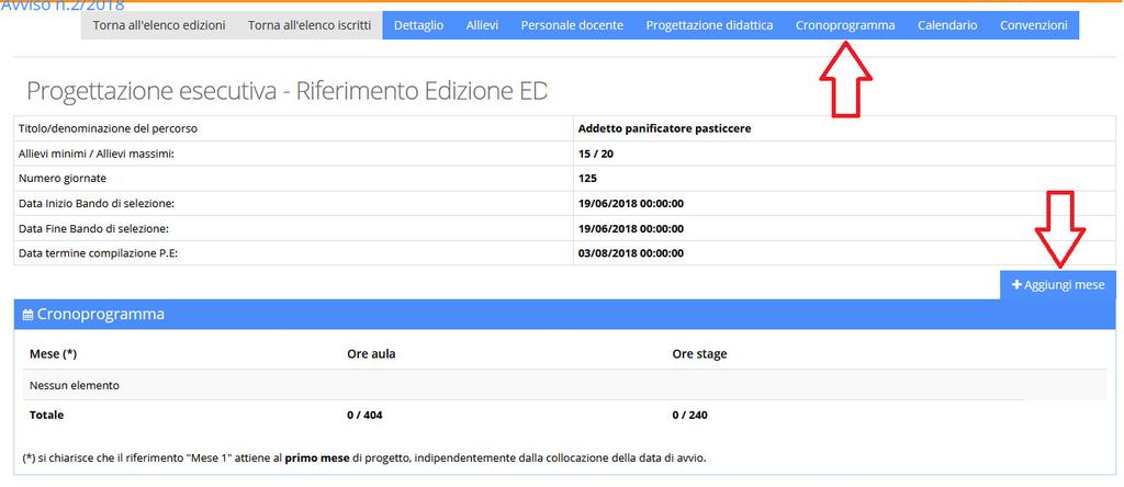 Per eliminare un modulo precedentemente inserito bisogna indicare 0 (zero) nel campo durata in ore nella sezione di modifica del modulo. 11.