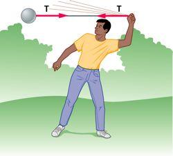 Il moto circolare La palla percorre una traiettoria circolare perché è sottoposta a un accelerazione:! Modulo costante! Direzione radiale!
