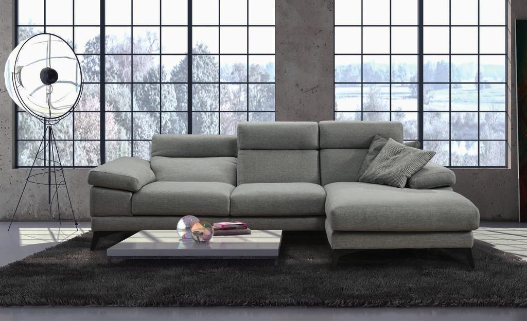 Factory composizione cm 255 x 160 con seduta lunga e due schienali reclinabili Atelier 31 Rivestimento