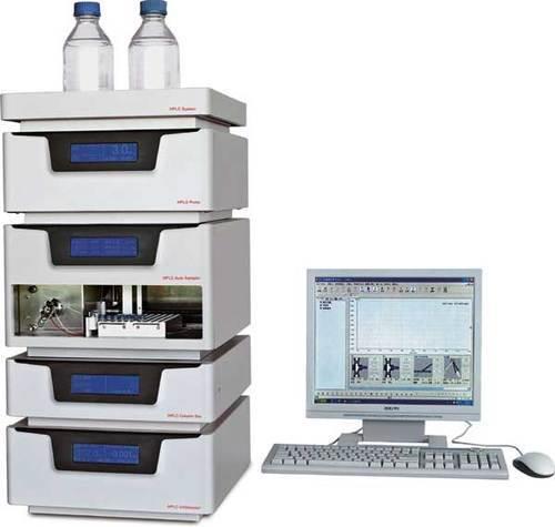 Cromatografia liquida ad alta risoluzione (HPLC) Utilizza i principi della cromatografia di ripartizione, a scambio ionico, gel filtrazione L alta pressione consente di utilizzare