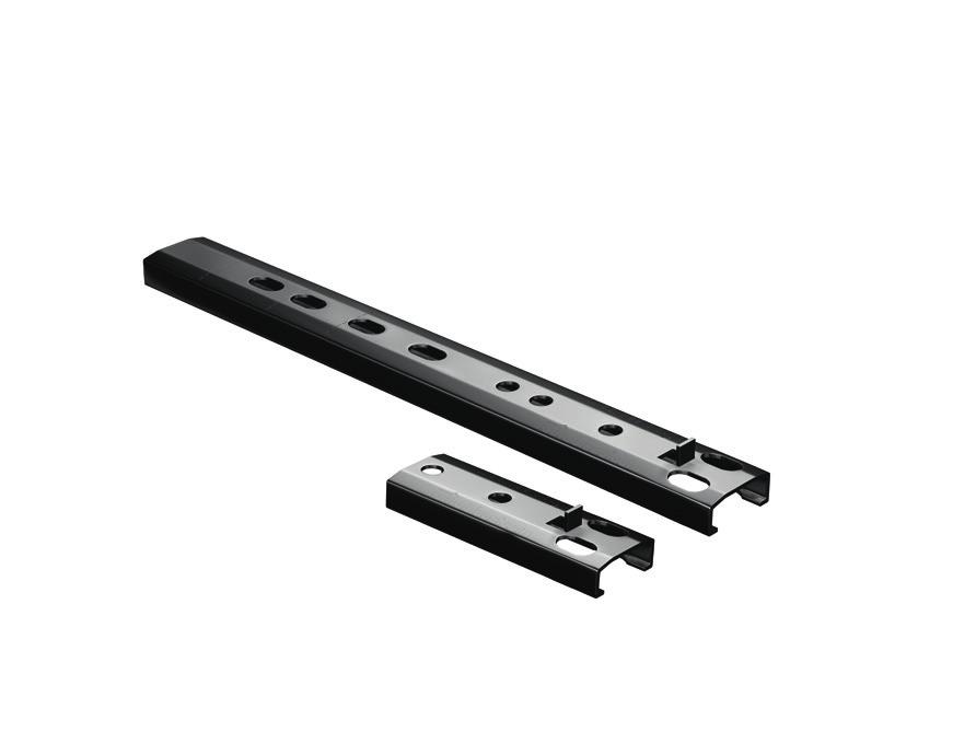 (versione lunga) connettore metallico in alluminio per terrazze in legno (versione corta)