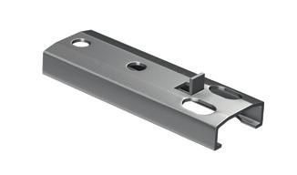 in alluminio nero per terrazze in legno (versione corta) connettore metallico in alluminio