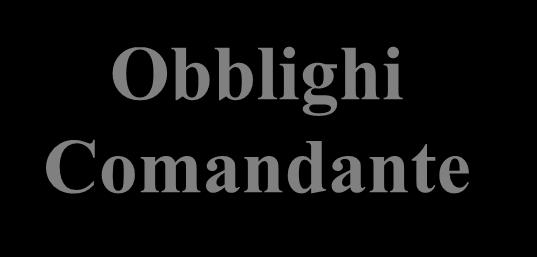 di terzi Attività a rischio Obblighi Comandante Individuate all art. 1 dell Accordo del 30 ottobre 2007 e al relativo Allegato I.