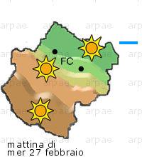 bollettino meteo per la provincia di Forlì-Cesena weather forecast for the Forlì-Cesena province costa coast Temp MAX 16 C 13 C 13 C 0mm Vento Wind 36km/h 30km/h 30km/h costa coast Temp.