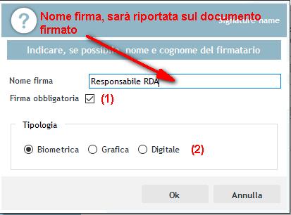 volta rilasciata il pulsante destro del mouse comparirà la seguente schermata (alcune voci potrebbero non essere presenti causa licenza mancante) (1), Firma obbligatoria: Intuitivamente la firma