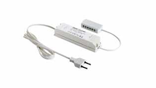 65,5 Trasformatori LED 24 Trasformatore di sicurezza elettronico per 24 V DC LED * LED 24 / 30 W LED 24 / 100 W collegamento: 220 240 V / 0 50/60 Hz costante 24 V DC sicuro in caso di cortocircuito,