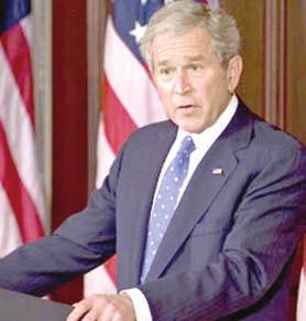12 Internacional Bush ta bisa cu su decisionnan militar tabata pa causa husto Presidente George W. Bush a bisa cu cada mision militar Mericano bao su dos mandatonan tabata parti di un causa hustifica.