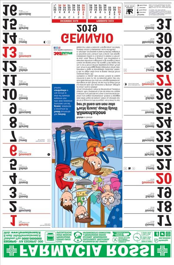 PAGINA MESE CALENDARIO 2019 TESTATA AD ALTO IMPATTO GRAFICO E INFORMATIVO AMPIO SPAZIO OGNI GIORNO PER POTER SEGNARE APPUNTI E PROMEMORIA NUMERI E LETTERE GRANDI E LEGGIBILI MESE PRECEDENTE E