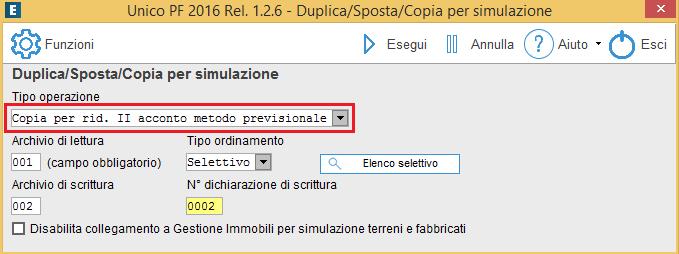 Se la previsione dovesse essere inferiore, anche per motivi indipendenti dalla volontà del soggetto, si applicano le sanzioni per insufficiente versamento dell'acconto. Procedere nel modo seguente: a.