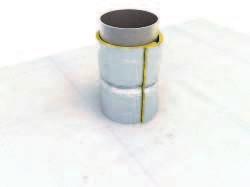 AF PIPEGUARD Protezione antifuoco per attraversamenti tubi metallici AF PIPEGUARD è una speciale guaina da applicarsi sul lato freddo degli araversamen di tubazioni metalliche nude (non coibentate).
