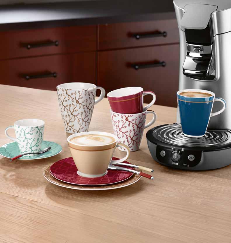The Mini Mug cup is the ideal size for modern coffee machines. Die Größe der Tasse Mini Mug passt perfekt zu modernen Kaffeeautomaten.