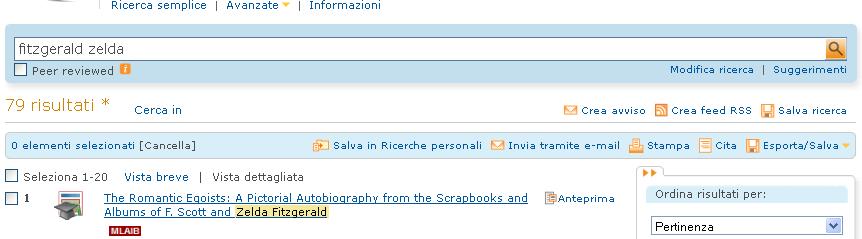 Comandi riguardanti singoli record Per attivarli è necessario preselezionare 1 o + record dalla lista dei risultati Previa creazione di un account,