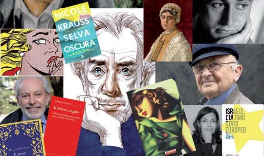 CULTURA/Letture Gli scrittori a sinistra sono: Miro Silvera, Paul Celan, Aharon Appelfeld, Giovanna Rosadini Salom.