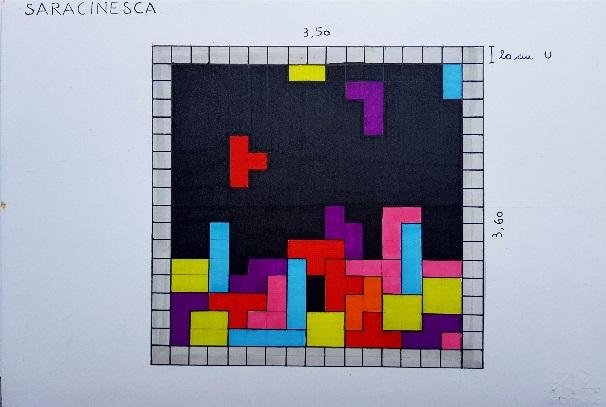 Titolo Murale: «Tetris» Istituto proponente: Liceo Artistico Preziosissimo Sangue Classe 3 B Referente prof.