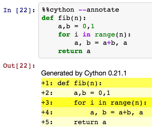 i in range(n): a, b = a+b, a return a Lo"stesso"frammento"del"file"fib.