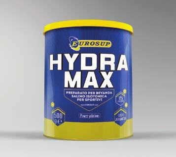 HYDRA MAX Sali minerali per gli sportivi più esigenti Soluzione isotonica - dissetante Maggiore idratazione 1 Performance di resistenza 2 Energia 3 Riduzione stanchezza 4 Non contiene ingredienti di