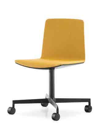 office e residential. Noa chair 4 feet die-casted aluminium base on castors or with fixed feet also available.