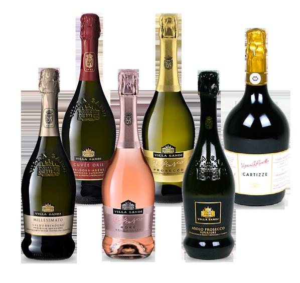 5 1 2 P R O S E C C O X M A S H A M P E R B Y V I L L A S A N D I A collection of fine Prosecco s from
