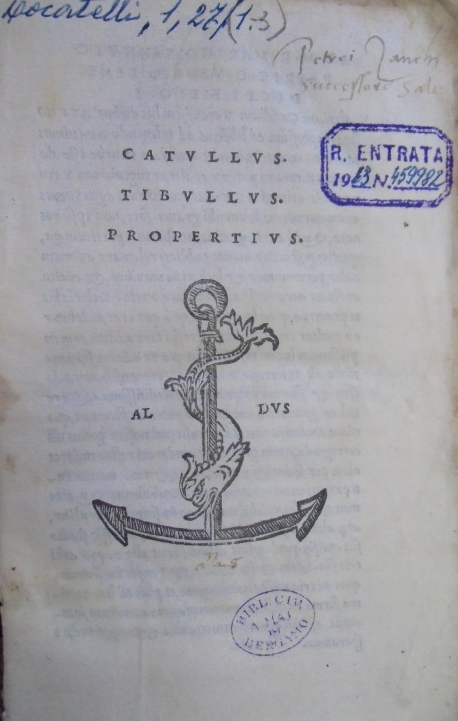 1.8 a. Bergamo, Bibl. Civica Angelo Mai, Cinq.