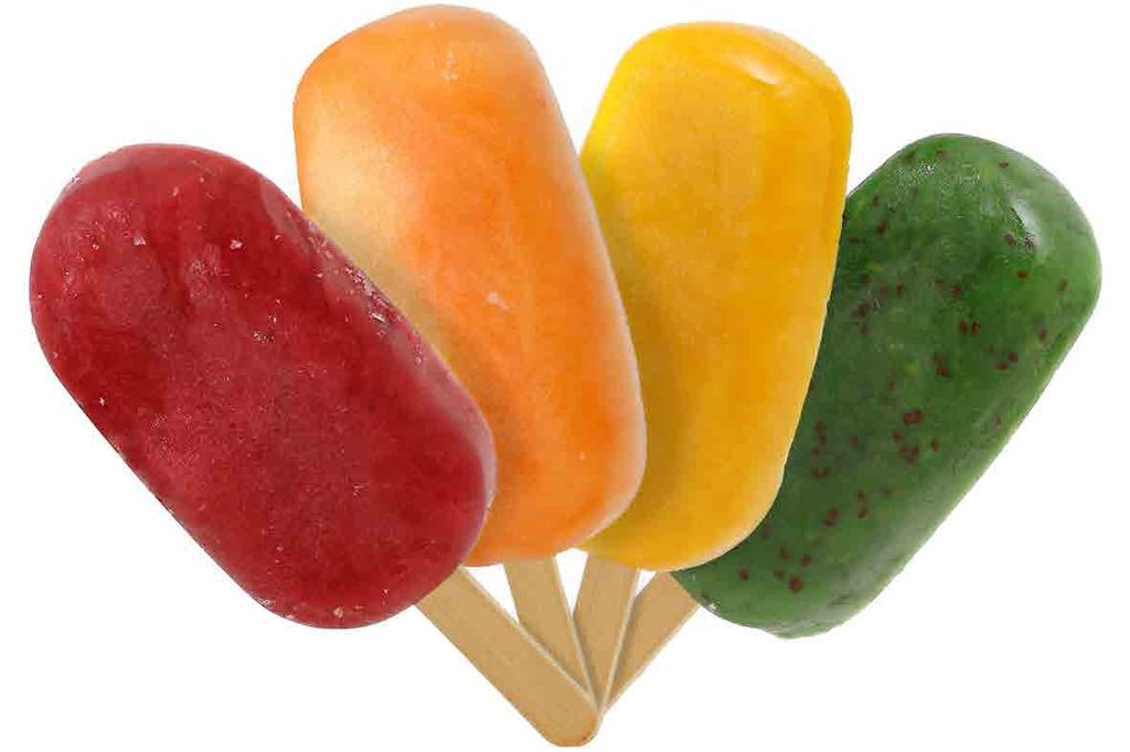 Ice Lolly A base di POLPA di FRUTTA, gli Ice Lolly realizzati da Mama Icecream vengono prodotti utilizzando vera Polpa di Frutta e un Nettare secondo natura, una ricetta formulativa sviluppata dai