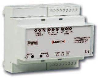 Convertitore Ethernet/RS45 Modulo per interfacciare, via TCP/IP, un sistema o gruppo a batteria centralizzata collegato a un PC con il software di gestione ogica Visual via Ethernet.