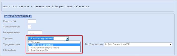 modifica; il mancato salvataggio verrà segnalato con la seguente segnalazione:. 5. Invio Telematico Rettifica/Annullamento singola fattura 16. Altri adempimenti IVA 01.