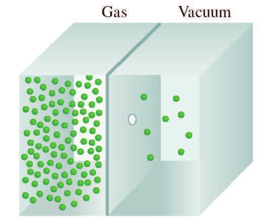 La libera diffusione di un Gas è il processo per cui un gas sotto pressione sfugge da un compartimento di un contenitore nell altro attraverso un piccolo foro.