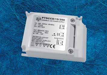 DIM Powerled Dimmable fixed current V PTDCCD/15 17W Dimensioni (mm) Dimensions (mm) 27.