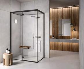 Design: Giovanna Talocci, Marco Pallocca FITBOX STEAM SHOWER BOX CABINA HAMMAM E DOCCIA FitBox combines a shower cubicle with Hammam in a single space.