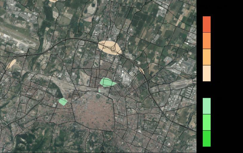 8 Emissioni per scenario e inquinante Qualità dell aria Confronto tra scenari di dispersione PM10 SIMULAZIONI DI DISPERSIONE AREA VASTA Per valutare gli effetti dell intervento sulla qualità dell