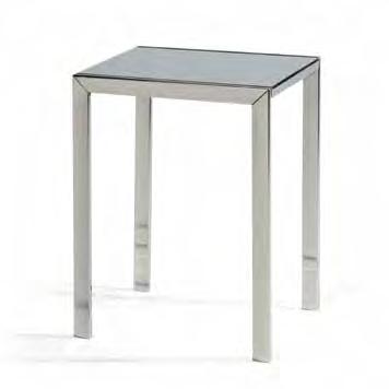 ripiano Bathroom stool Rectangular bathroom stool Materials: steel, eco-leather inish: shiny chromed,