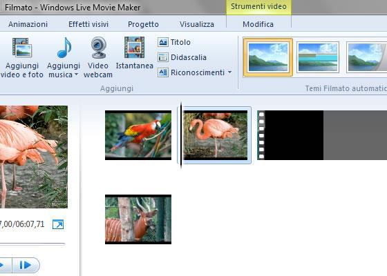 tasto CTRL; i file selezionati vengono visualizzati, tra virgolette, all interno della casella NOME FILE della finestra AGGIUNGI VIDEO E FOTO.