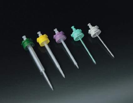 DISPENSER TIPS PUNTALI DISPENSATORI Standard dispenser tips. EPPENDORF, GILSON, BRAND, RITTER, HTL type compatible. Puntali dispensatori modello standard.