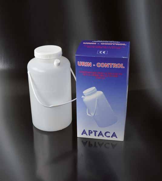 URINE CONTAINERS CONTENITORI PER LA RACCOLTA DELLE URINE URIN - CONTROL Graduated 24 hours urine bottles, with self-adhesive label and individually cased. Vol. 2500 ml.