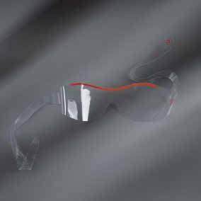 Biological risk protection glasses. Made in particularly flexible PVC. Ergonomic shape for a continuous use. PROTECTIVE GLASSES OCCHIALI PROTETTIVI Occhiali di protezione da rischio biologico.