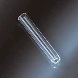 TEST TUBES WITH PRESSURE CAP PROVETTE CON TAPPO A PRESSIONE 11x64 MM CYLINDRICAL TEST TUBES PROVETTE CILINDRICHE 11x64 MM Polystyrene test tubes, non graduated, without