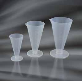 ML H. MM 12081 100 2 118 12082 250 5 164 12083 500 10 183 12084 1000 20 263 VOLUMETRIC FLASKS WITH SCREW CAP, IN PP MATRACCI TARATI CON TAPPO A VITE, IN PP In translucent polypropylene.