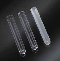 TYPE/TIPO 6005 1009/E With label / Con etichetta 1009/T With cap / Con tappo 1009/TE With cap and label / Con tappo ed etichetta Polypropylene test tubes, graduated, with rim.